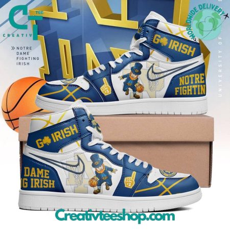 Notre Dame Fighting Irish AJ1 High Sneakers Shoes For Men And Women