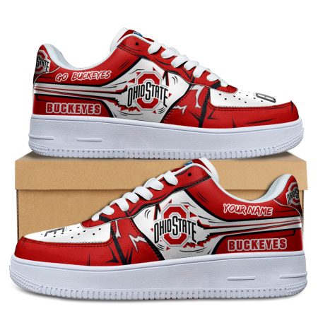Ohio State Buckeyes Air Low-Top Sneakers Shoes For Men And Women