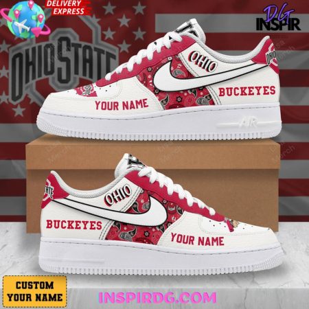 Ohio State Buckeyes Air Low-Top Sneakers Shoes For Men And Women