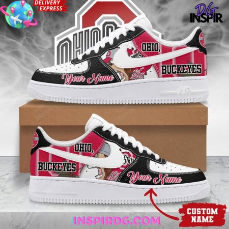 Ohio State Buckeyes Air Low-Top Sneakers Shoes For Men And Women