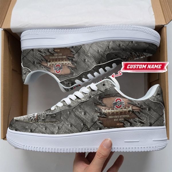 Ohio State Buckeyes Air Low-Top Sneakers Shoes For Men And Women
