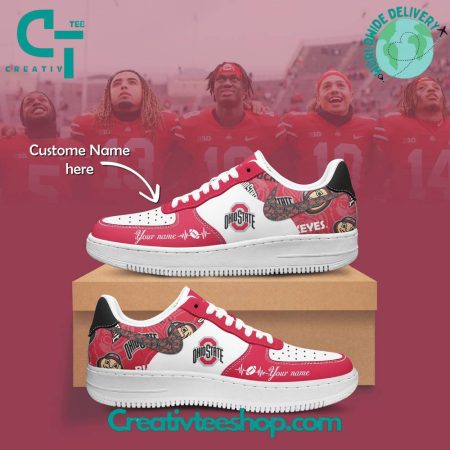 Ohio State Buckeyes Air Low-Top Sneakers Shoes For Men And Women