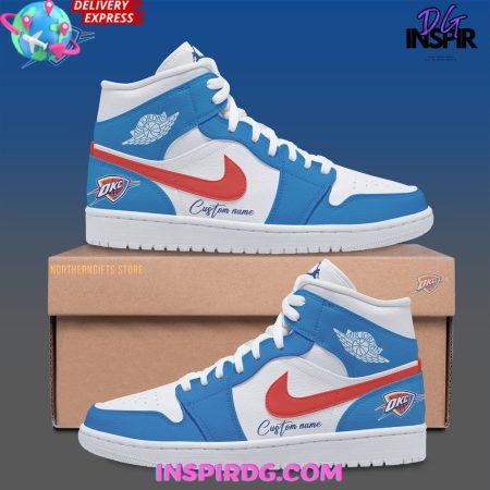 Oklahoma City Thunder AJ1 High Sneakers Shoes For Men And Women