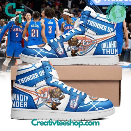 Oklahoma City Thunder AJ1 High Sneakers Shoes For Men And Women