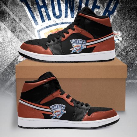 Oklahoma City Thunder NBA AJ1 High Sneakers Shoes For Men And Women