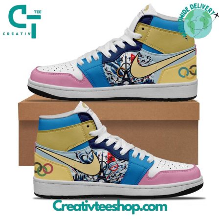 Olympic Paris 2024  AJ1 High Sneakers Shoes For Men And Women