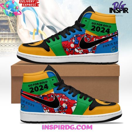 Olympic Paris AJ1 High Sneakers Shoes For Men And Women
