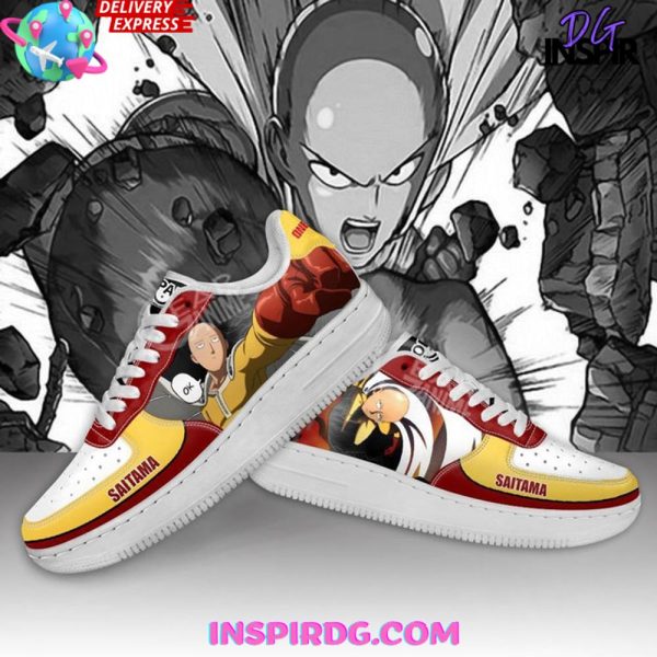 Saitama One Punch Man Limited Edition Nike Air Force 1 One Punch Man Air Low-Top Sneakers Shoes For Men And Women