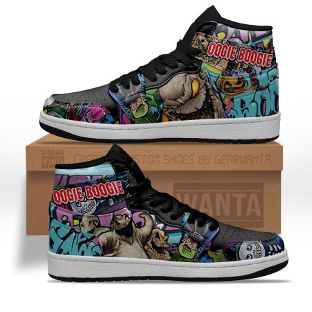 Oogie Boogie AJ1 High Sneakers Shoes For Men And Women