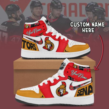 Ottawa Senators AJ1 High Sneakers Shoes For Men And Women