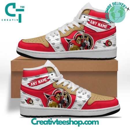 Ottawa Senators AJ1 High Sneakers Shoes For Men And Women