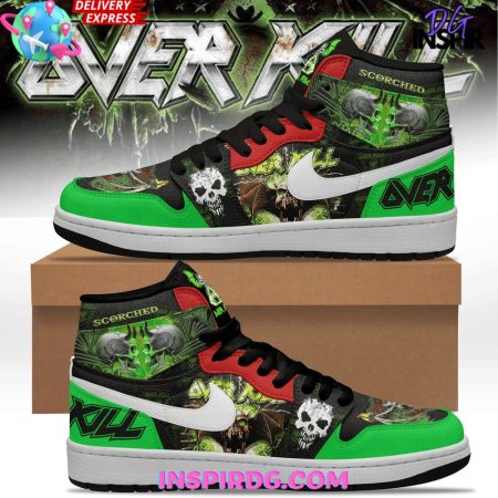 Overkill Scorched AJ1 High Sneakers Shoes For Men And Women