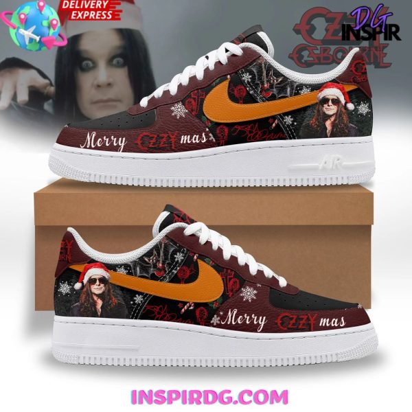 Ozzy Osbourne Merry Christmas Limited Edition Nike Air Force 1 Ozzy Osbourne Air Low-Top Sneakers Shoes For Men And Women
