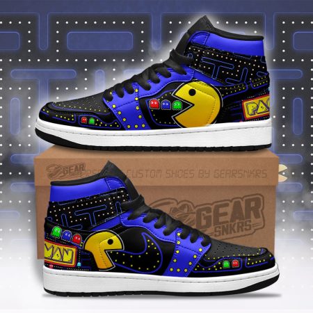 Pacman Gameboy AJ1 High Sneakers Shoes For Men And Women