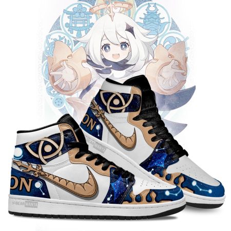 Paimon Genshin Impact AJ1 High Sneakers Shoes For Men And Women
