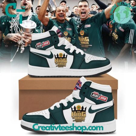 Panathinaikos BC  AJ1 High Sneakers Shoes For Men And Women