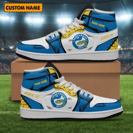 Parramatta Eels AJ1 High Sneakers Shoes For Men And Women
