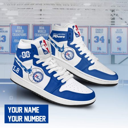 Philadelphia 76ers AJ1 High Sneakers Shoes For Men And Women