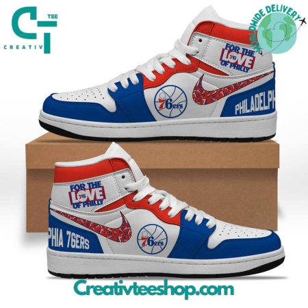 Philadelphia 76ers AJ1 High Sneakers Shoes For Men And Women