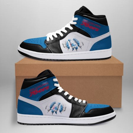 Philadelphia 76ers AJ1 High Sneakers Shoes For Men And Women