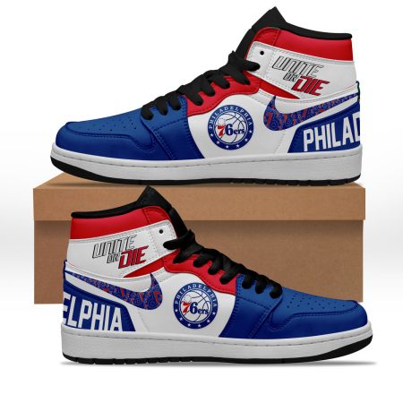 Philadelphia 76ers AJ1 High Sneakers Shoes For Men And Women