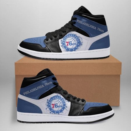 Philadelphia 76ers NBA AJ1 High Sneakers Shoes For Men And Women