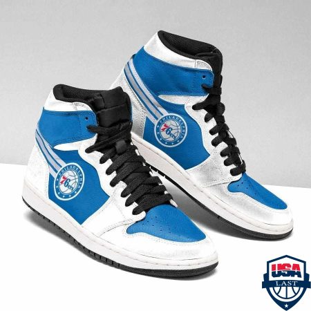 Philadelphia 76ers NBA AJ1 High Sneakers Shoes For Men And Women