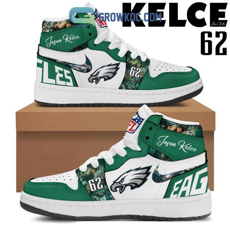 Philadelphia Eagles AJ1 High Sneakers Shoes For Men And Women