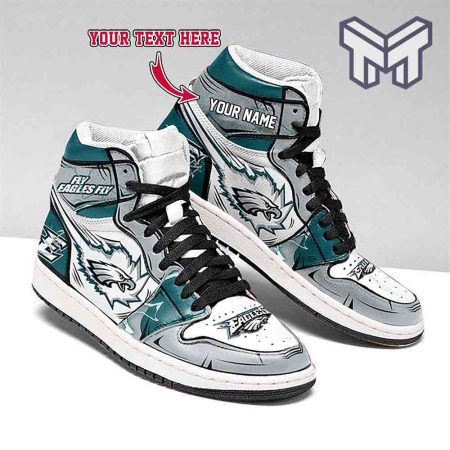 Philadelphia Eagles AJ1 High Sneakers Shoes For Men And Women