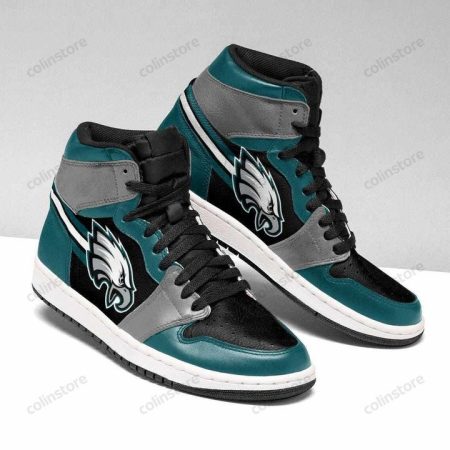 Philadelphia Eagles NFL AJ1 High Sneakers Shoes For Men And Women