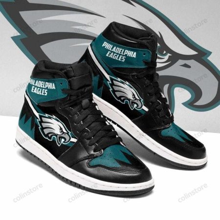 Philadelphia Eagles NFL AJ1 High Sneakers Shoes For Men And Women
