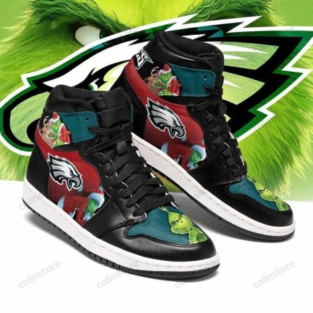 Philadelphia Eagles NFL AJ1 High Sneakers Shoes For Men And Women
