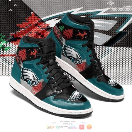 Philadelphia Eagles NFL AJ1 High Sneakers Shoes For Men And Women