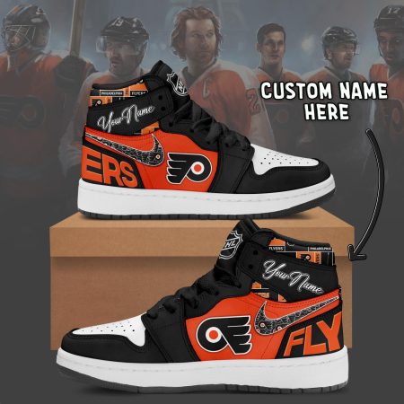 Philadelphia Flyers AJ1 High Sneakers Shoes For Men And Women