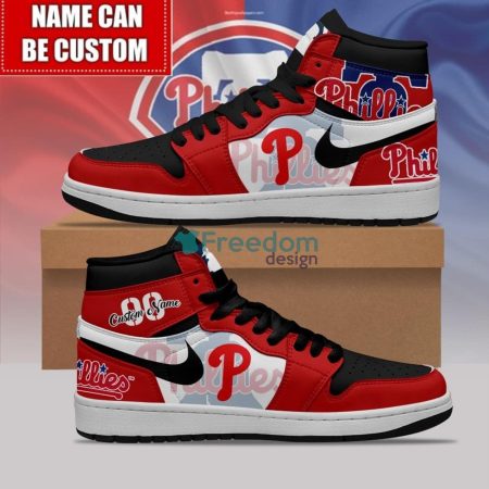 Philadelphia Phillies AJ1 High Sneakers Shoes For Men And Women