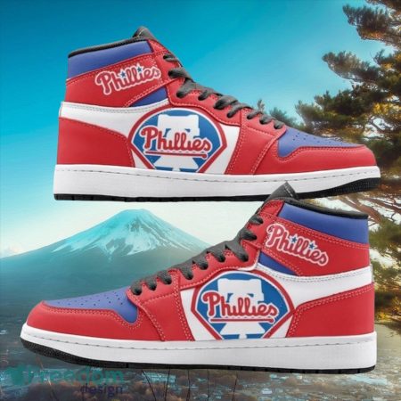 Philadelphia Phillies AJ1 High Sneakers Shoes For Men And Women