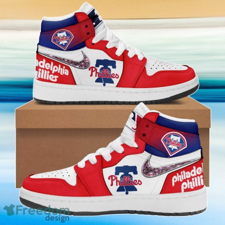 Philadelphia Phillies AJ1 High Sneakers Shoes For Men And Women