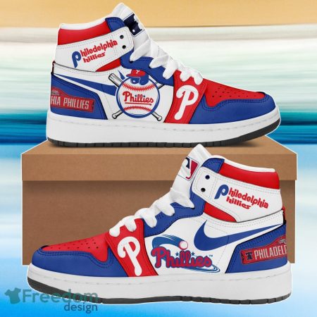 Philadelphia Phillies AJ1 High Sneakers Shoes For Men And Women
