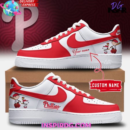 Philadelphia Phillies Snoopy Air Low-Top Sneakers Shoes For Men And Women