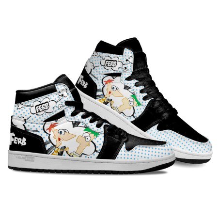 Phineas Flynn AJ1 High Sneakers Shoes For Men And Women