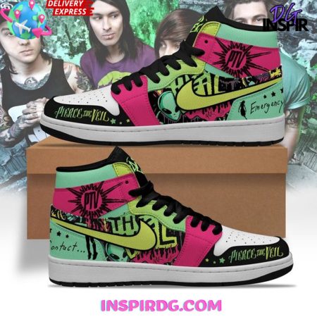 Pierce The Veil AJ1 High Sneakers Shoes For Men And Women