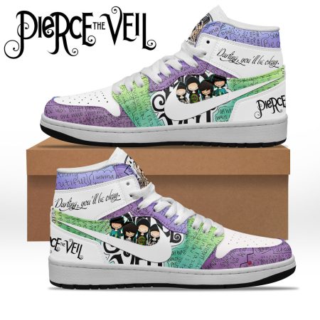 Pierce the Veil AJ1 High Sneakers Shoes For Men And Women