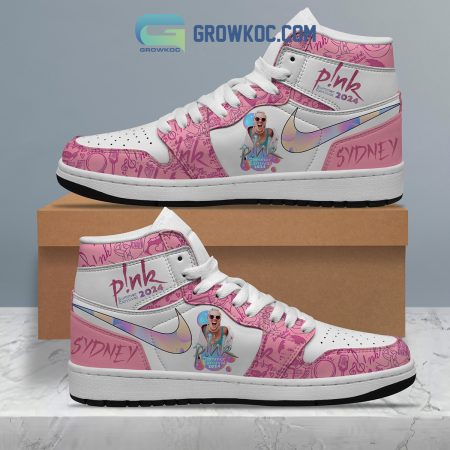 Pink 2024 Team Love AJ1 High Sneakers Shoes For Men And Women