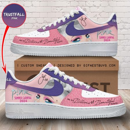 Pink Air Low-Top Sneakers Shoes For Men And Women