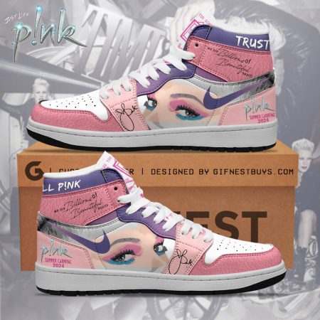 Pink AJ1 High Sneakers Shoes For Men And Women