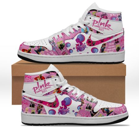 Pink AJ1 High Sneakers Shoes For Men And Women