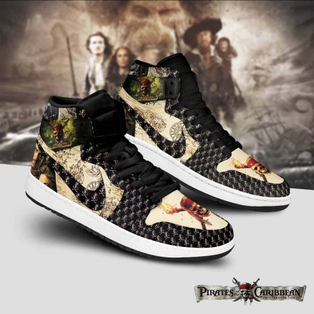 Pirates of the Caribbean AJ1 High Sneakers Shoes For Men And Women