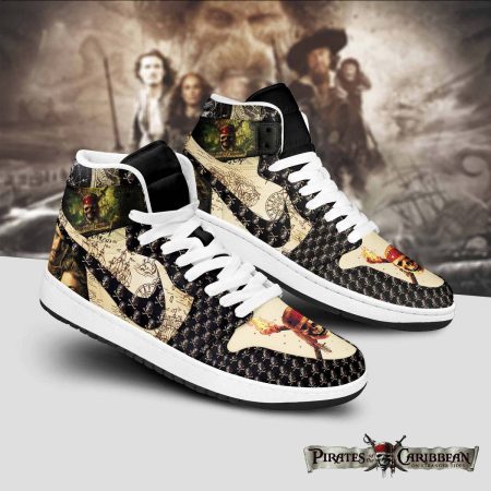 Pirates of the Caribbean AJ1 High Sneakers Shoes For Men And Women