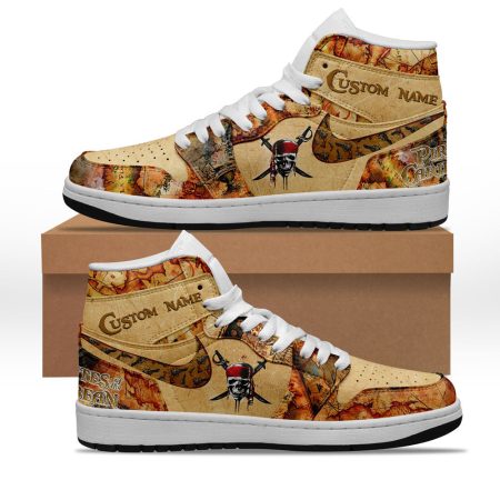 Pirates of the Caribbean AJ1 High Sneakers Shoes For Men And Women