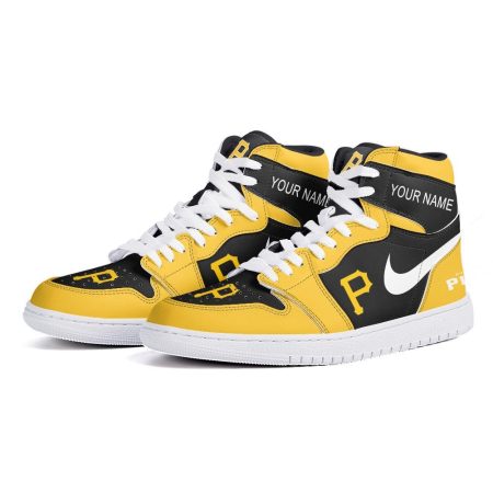 Pittsburgh Pirates AJ1 High Sneakers Shoes For Men And Women